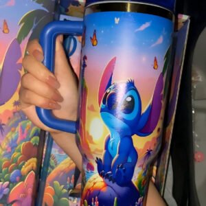🔥 Stitch Insulated Cup Gift Box 40OZ Include Straw and Topper